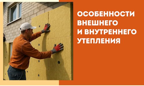 Какие особенности внешнего и внутреннего утепления в Новокубанске