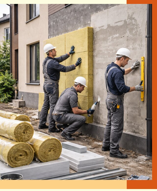 Утепление таунхауса в Новокубанске от 7487 руб/м2 — комплекс под ключ | ТепломастерНкб