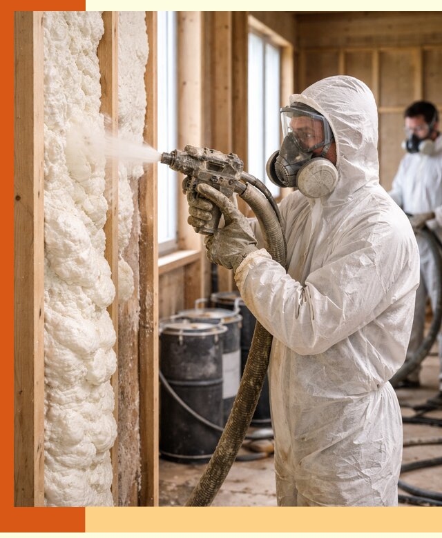 Утепление каркасного дома пенополиуретаном в Новокубанске