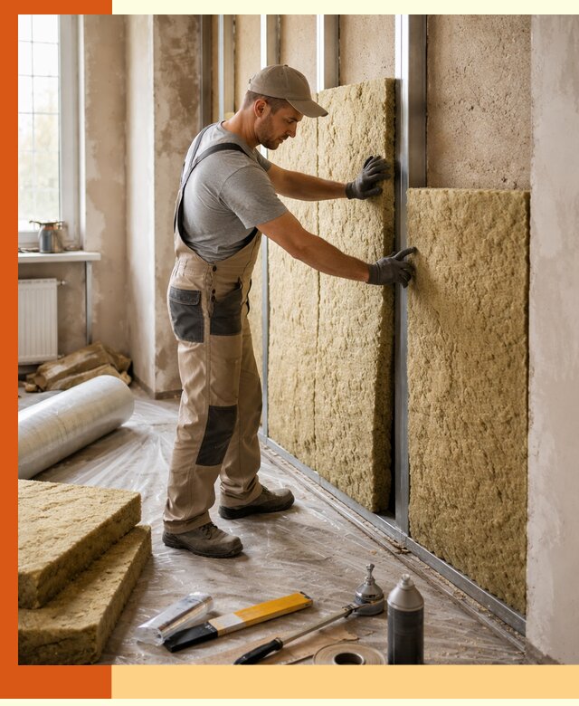 Утепление квартиры в Новокубанске — комплексная теплоизоляция стен и полов