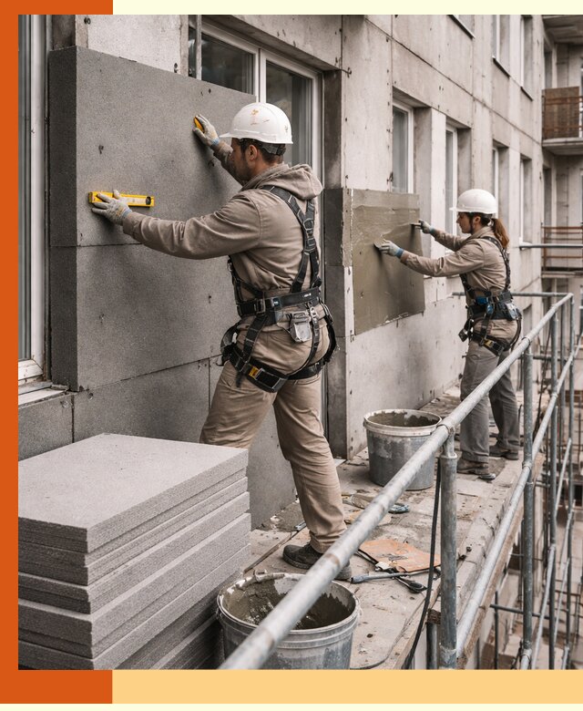 Утепление квартиры снаружи под ключ в Новокубанске