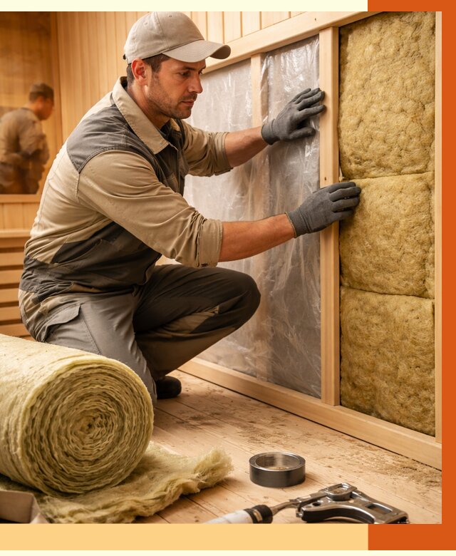 Утепление сауны изнутри в Новокубанске от 6759 руб. за м2 | ППУ, под ключ — ТепломастерНкб