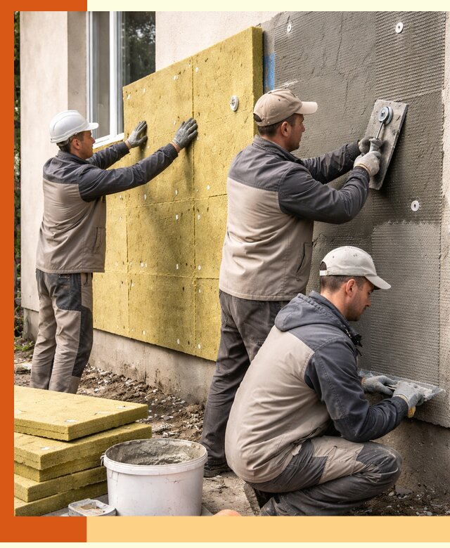 Утепление фасада под штукатурку в Новокубанске — энергоэффективная технология