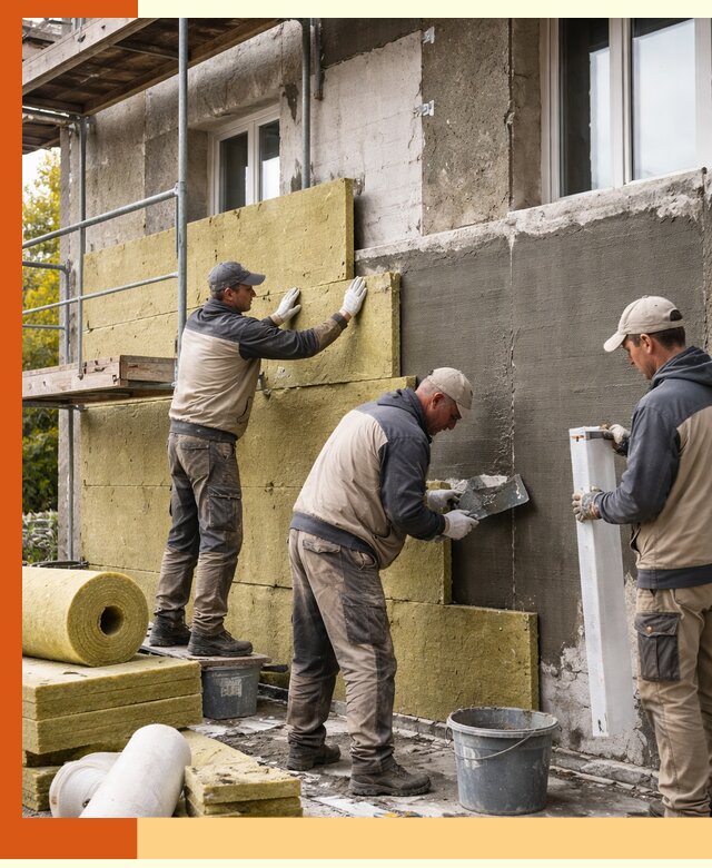 Утепление фасада зданий и домов в Новокубанске