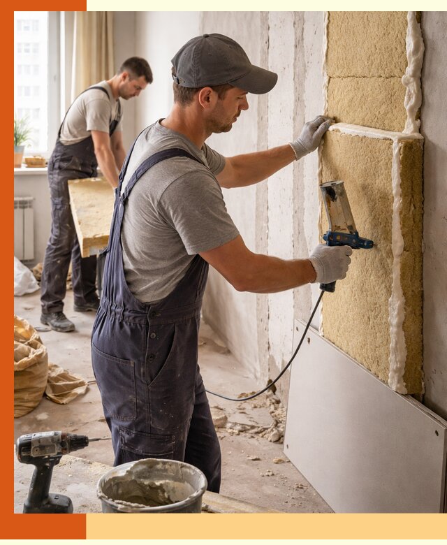 Утепление стен изнутри в Новокубанске — качественно и эффективно