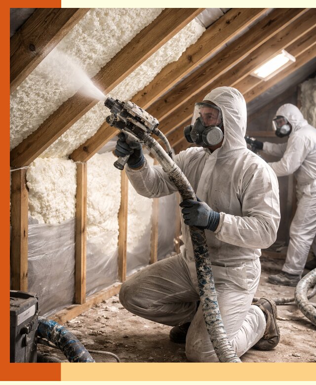 Утепление чердака пенополиуретаном (ППУ) в Новокубанске