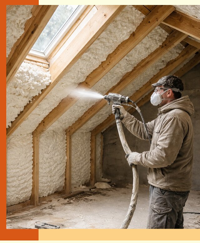 Утепление мансарды ППУ в Новокубанске быстро и надежно