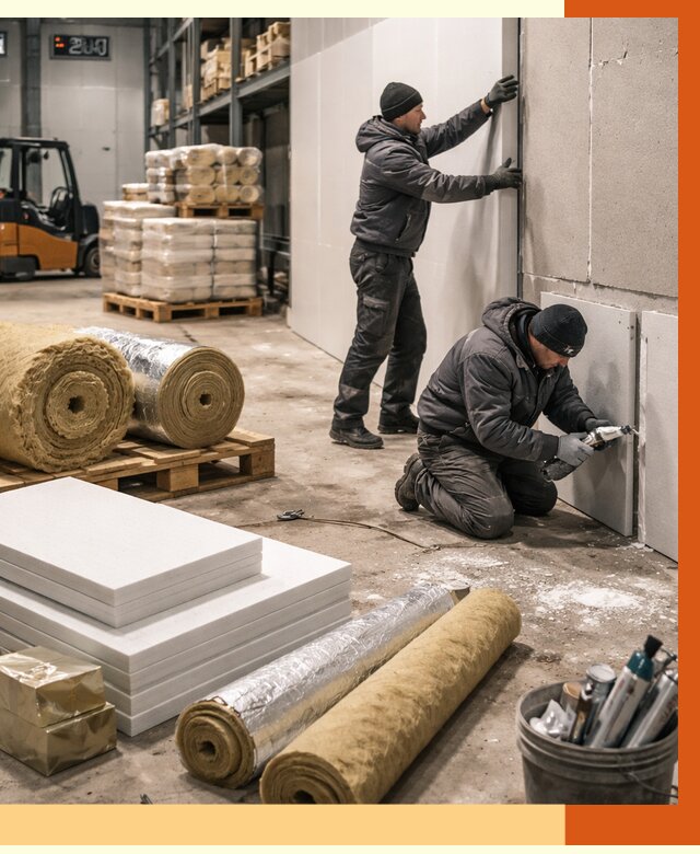 Утепление холодного склада в Новокубанске от 8838 руб/м2 — комплексное под ключ | ТепломастерНкб