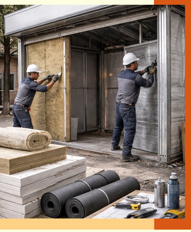 Утепление павильона шаурма в Новокубанске под ключ от 1248 руб. за м² | ТепломастерНкб