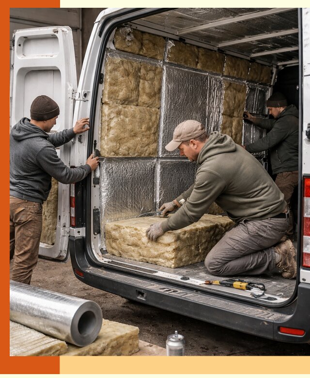 Утепление фургона в Новокубанске: профессиональная теплоизоляция и шумоизоляция