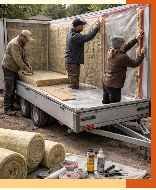 Утепление прицепа в Новокубанске под ключ от 12998 руб. — комплекс от ТепломастерНкб