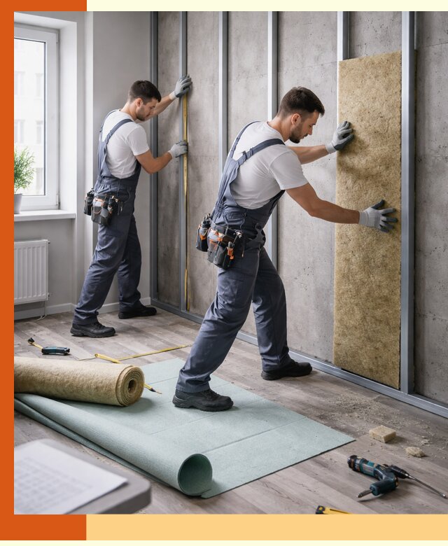 Шумоизоляция квартиры под ключ в Новокубанске — профессионально и гарантированно