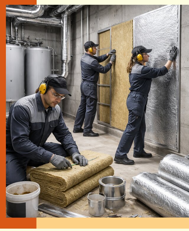 Шумоизоляция котельной в Новокубанске: профессиональный монтаж и материалы