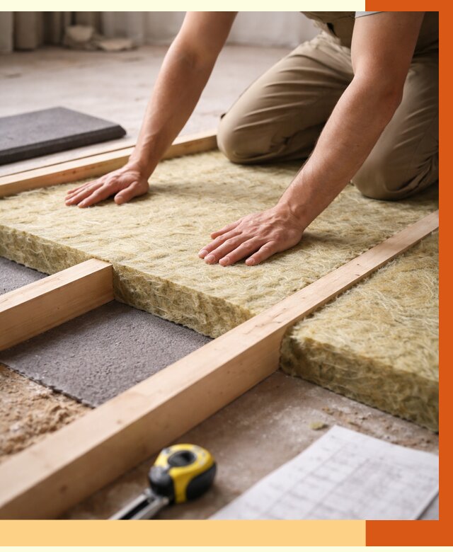 Шумоизоляция пола в Новокубанске от 1300 руб./м² — профессиональная звукоизоляция | ТепломастерНкб