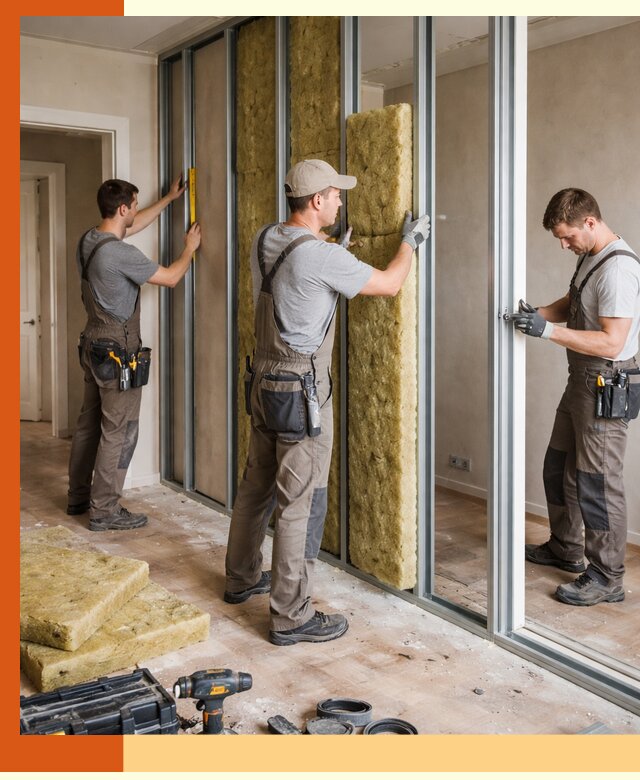 Шумоизоляция межкомнатных перегородок в Новокубанске эффективно и надёжно