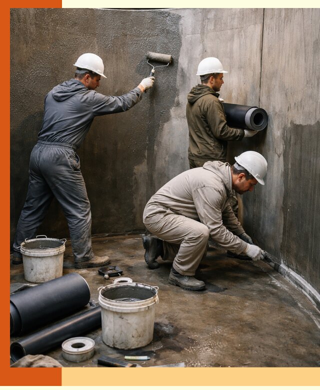 Гидроизоляция резервуара профессионально в Новокубанске